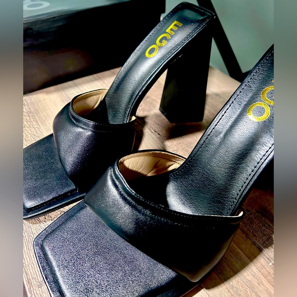 Ego Black Size 10 Heel Shoe